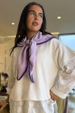 Pia Whipstitch Neckerchief Amethyst & Purple